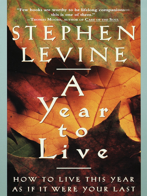 Title details for A Year to Live by Stephen Levine - Wait list